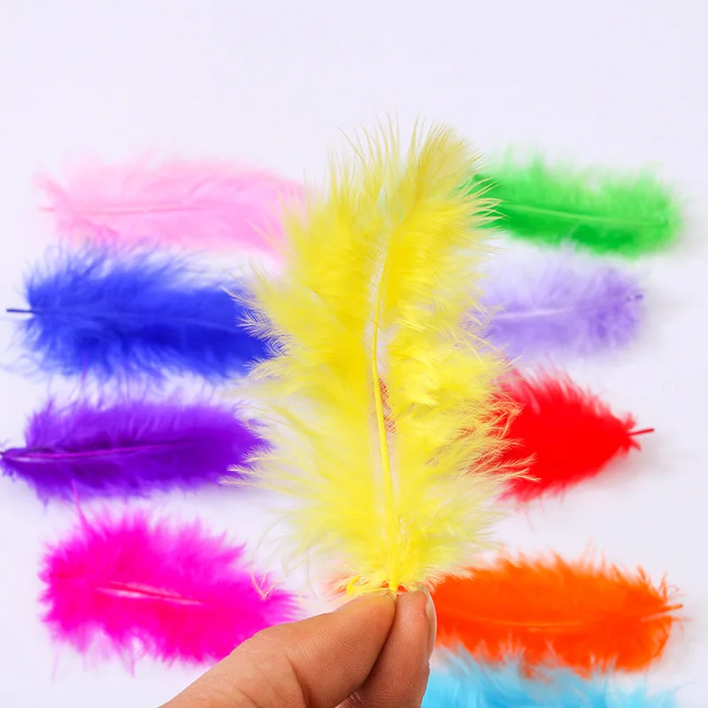 100 шт 8-10 см разноцветные светящиеся воздушные шары декоративные перья прозрачные шарики заполнены DIY День рождения Свадебные украшения Fea