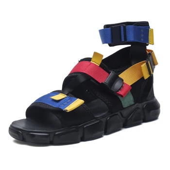 

praia sandale hollow s sandalias shoes rubber walking playa sandals roman homens masculina gladiator sandalia outdoor size shoe