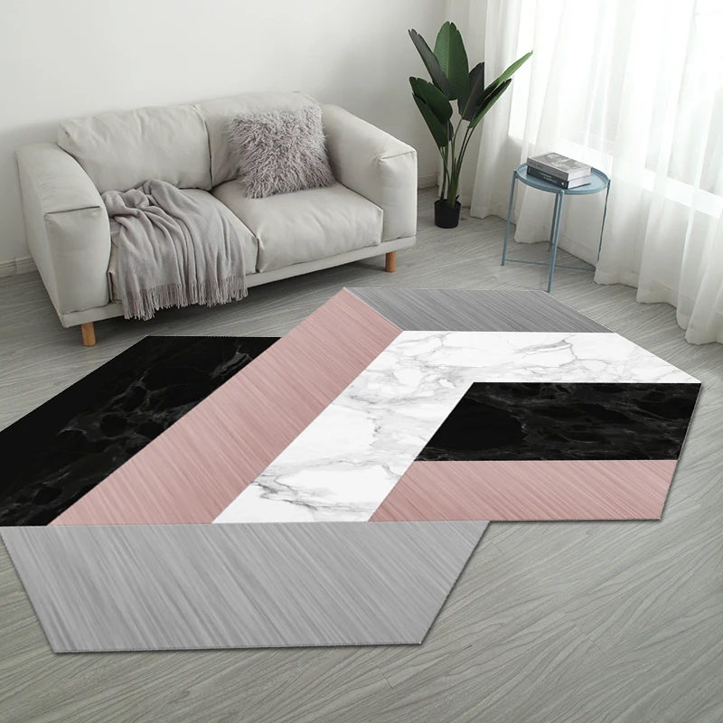 Style 9 Nordic нерегулярные геометрический Коврик дома Гостиная коврики для ванной комнаты творческий Спальня прикроватные покрывало, плед исследование Йога Teppich коврик - Цвет: Style 9