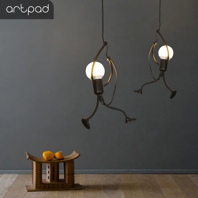 Artpad Черный очаровательный подвесной держатель для маленького человека