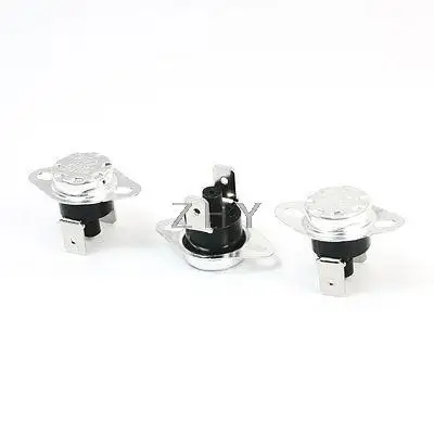 

250V 10A NC 75C Manual Reset Temperature Switch Thermostat KSD301 3 Pcs