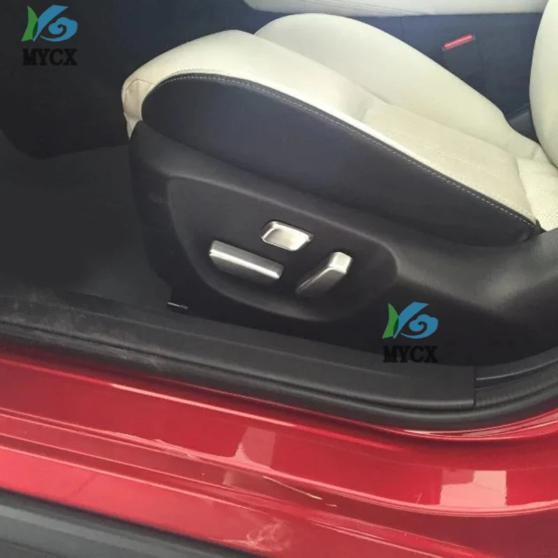 Для Mazda CX-4 CX4 CX 4 ABS Матовая Внутренняя регулировка автомобильного сиденья для кнопки переключателя украшения крышки автомобильные аксессуары