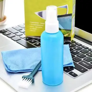 

1Set Portable Tablet Phone Screen Cleaning Kit Screen Cleaner with Clean Brush Cloth for LCD Computer Accessories