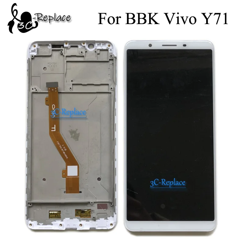 Высокое качество 6,0 дюймов белый/черный для BBK Vivo Y71 Y71i Y71A Полный ЖК-дисплей сенсорный экран дигитайзер в сборе с рамкой
