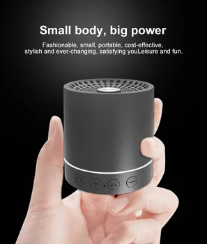 

3W Outdoor Bluetooth Speaker Subwoofer TWS altavoz bluetooth Portable Music Player 300 mAh battery column soundbar caixa de