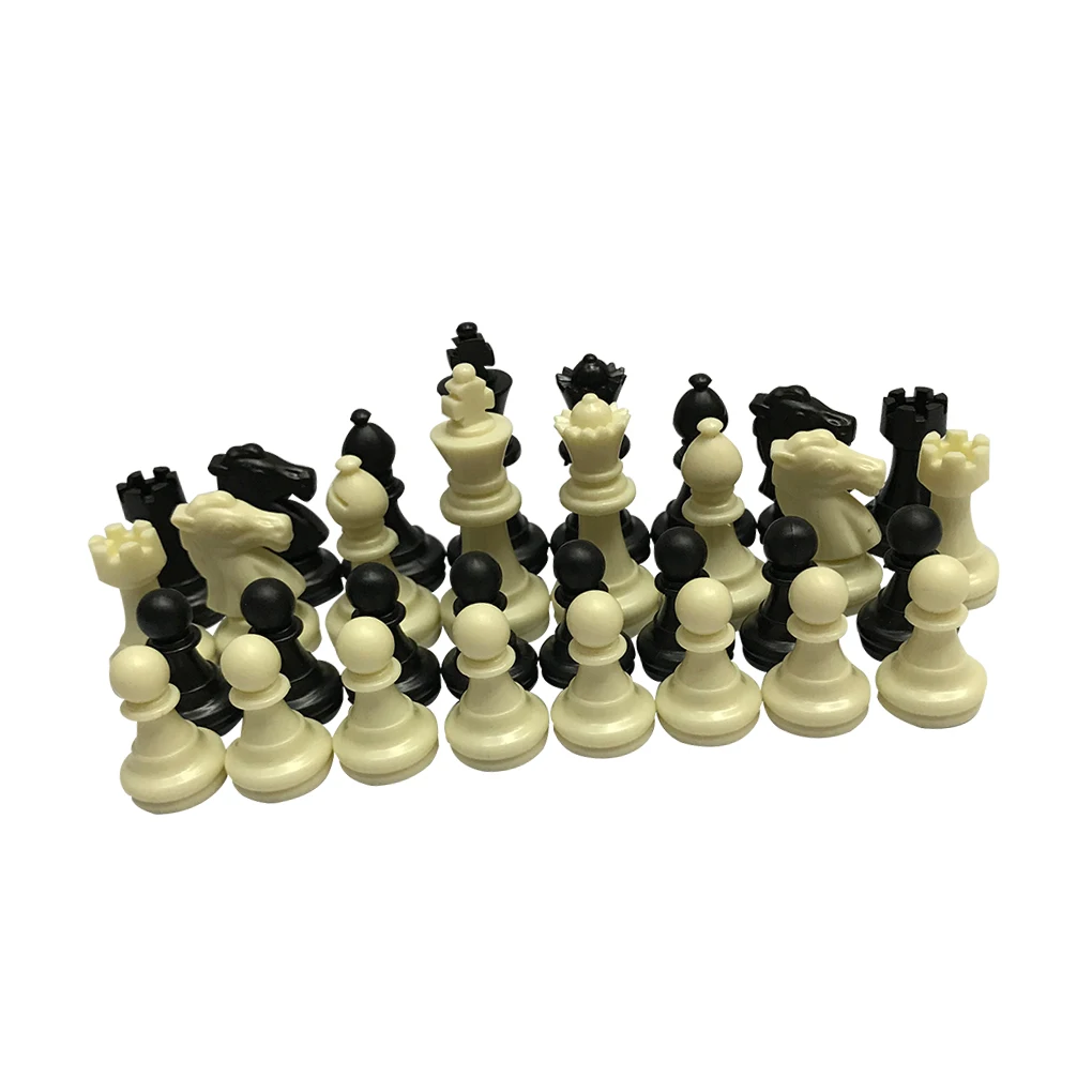 32PCS/Set Plastic International Chess Game Kit Pieces Leisure Entertainment Chess Without Chessboard Gift Interactive Toy magnetic chess set board game wooden chess chess pieces and board table games chess puzzle game chess pieces