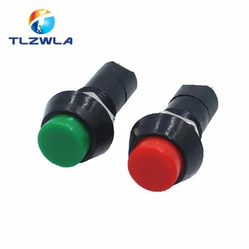 

100pcs PBS-11A 12mm self-locking Plastic Push Button Switch Latching Switchs 1A 250V AC 2PIN PBS-11B