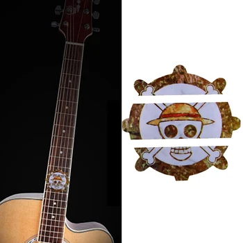 

Fingerboard Inlays Stickers Guitar Fret Marker / Decals For Acoustic Electric Guitarra Neck New Pirate Shape Gold