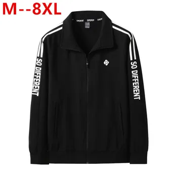 

Plus Size 10XL 8XL 6XL Spring Autumn Men's Jackets Turn-down Collar Overcoat High Quality Mens Casual Zipper Coats Male Jacket