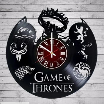 

Hot Modern Design Movie Theme 3D Decorative Hanging Vintage Vinyl Record Clocks Wall Watch Home Decor 12 inch