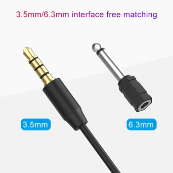 

Mamen Microphone 8M Clip-On Lavalier Rechargeable Audio 3.5mm Collar Condenser Lapel Mic for Recording Canon/iPhone DSLR Cameras