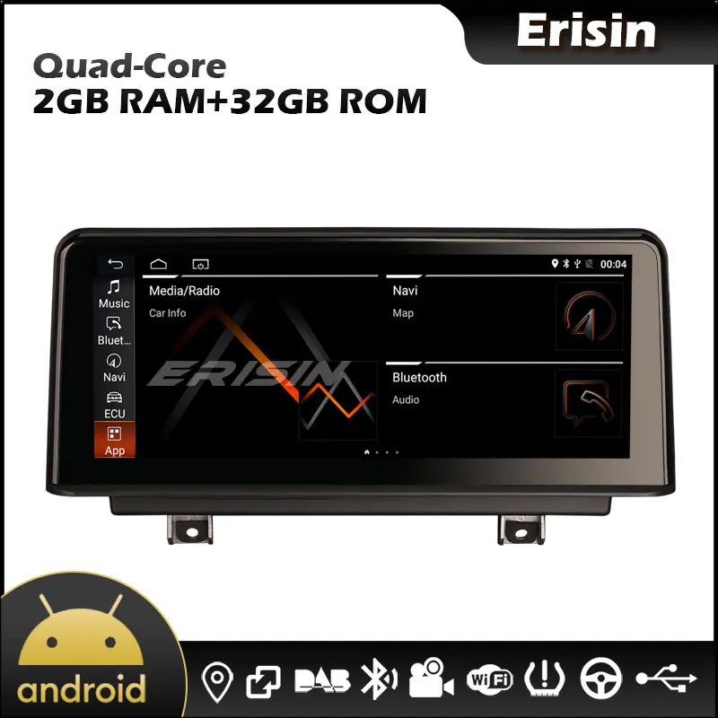 Erisin EU Warehouse 2630 10 25 &quotAndroid 0 GPS DAB Carplay TPSM DVR WIFI EQ автомобильное стерео для BMW F30 F32 F34 F36 M3
