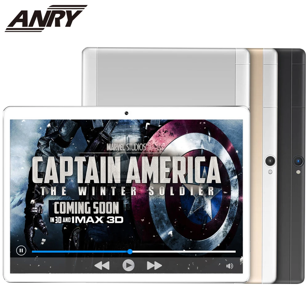 

ANRY 10.1 Inch Android 7.0 Tablet PC 4G+64G Octa Core Dual SIM and Camera 4G Phone Call Wifi Phablet GPS IPS 1280x800