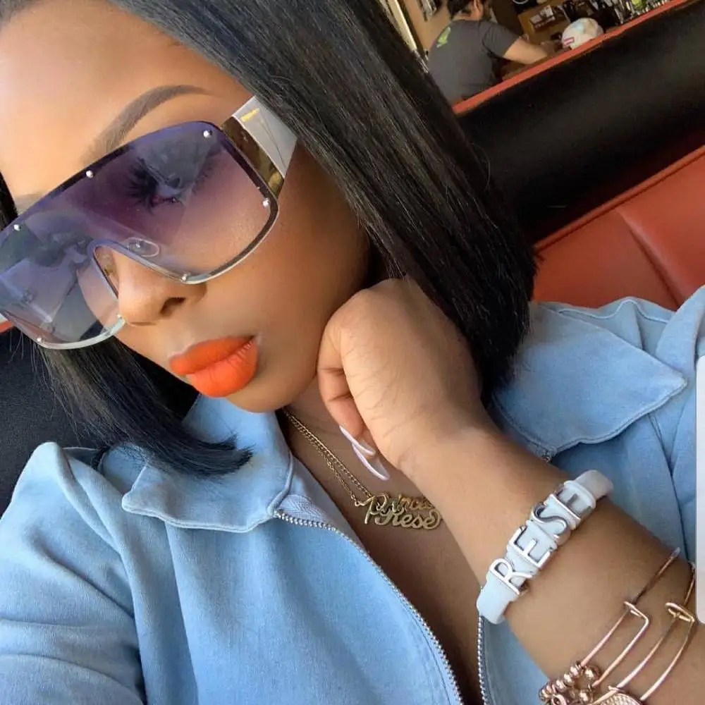 Очки солнцезащитные GIFANSEE мужские и женские брендовые большие квадратные