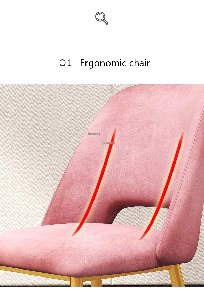 Современный скандинавский обеденный стул, минималистичный индивидуальный офисный стул, кресло для отдыха, кресло из кованого железа, домашняя спинка, роскошный макияж