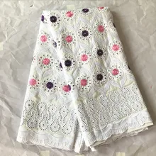 Белая кружевная ткань высокого качества tissu dentelle broderie кружевная швейцарская вуаль кружева в швейцарской сухой кружевной ткани 5 ярдов/партия