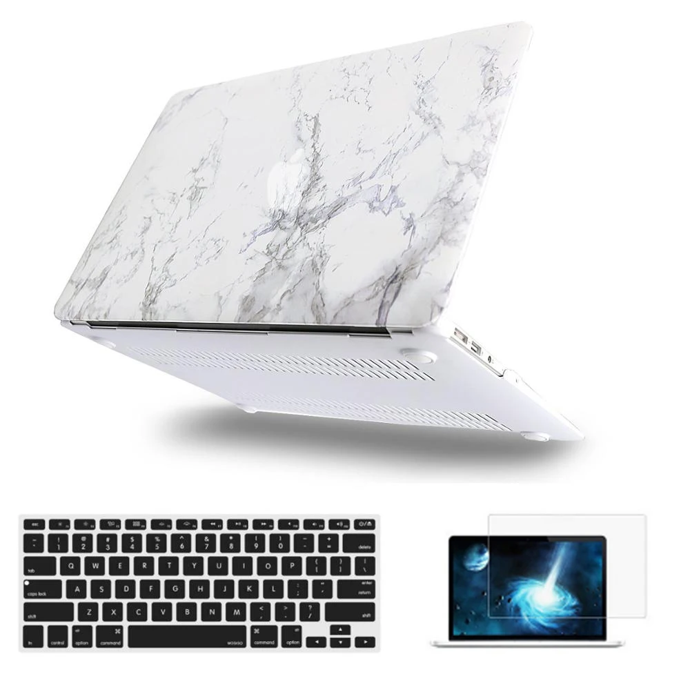 Жесткий защитный чехол MOSISO для Macbook Air 13 Pro 13 15 retina чехол для ноутбука+ чехол для клавиатуры - Цвет: CMarble