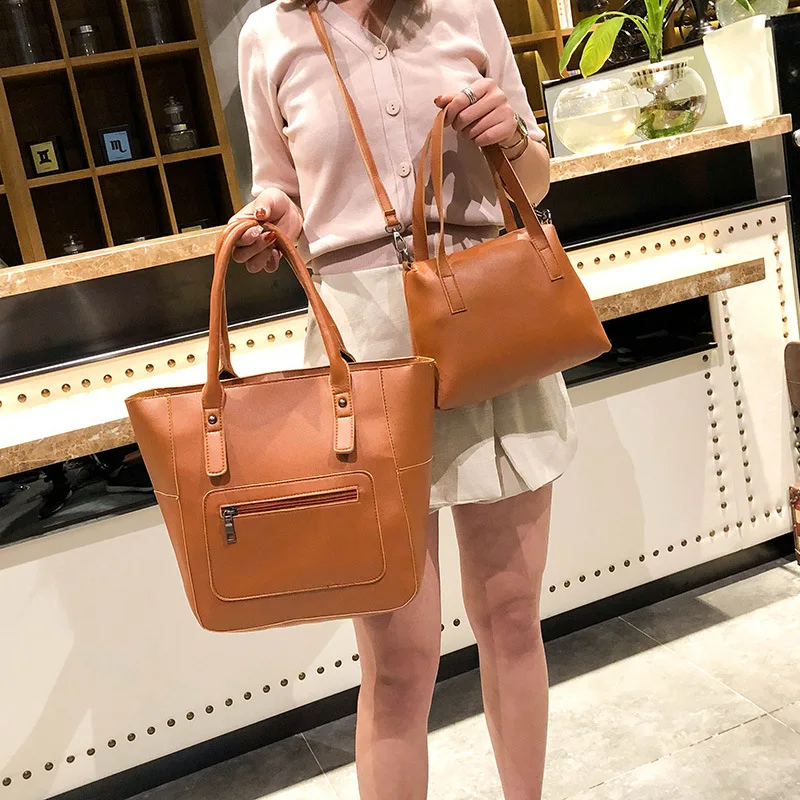 

2018 New Style Smiley Bat Two-Piece Set Picture WOMEN'S Bag Shoulder Diagonal Simple Bag