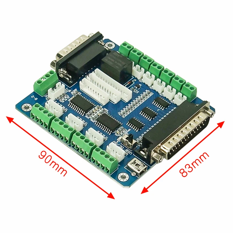 5 Axis Mach3 плата контроллера ЧПУ для шагового двигателя машины с интерфейсом USB