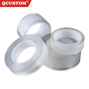

1/3/5m Clear Double Sided Washable Reuse Nano Magic Tape Transparent No Trace Waterproof Multifunctional Gadget Adhesive Tapes