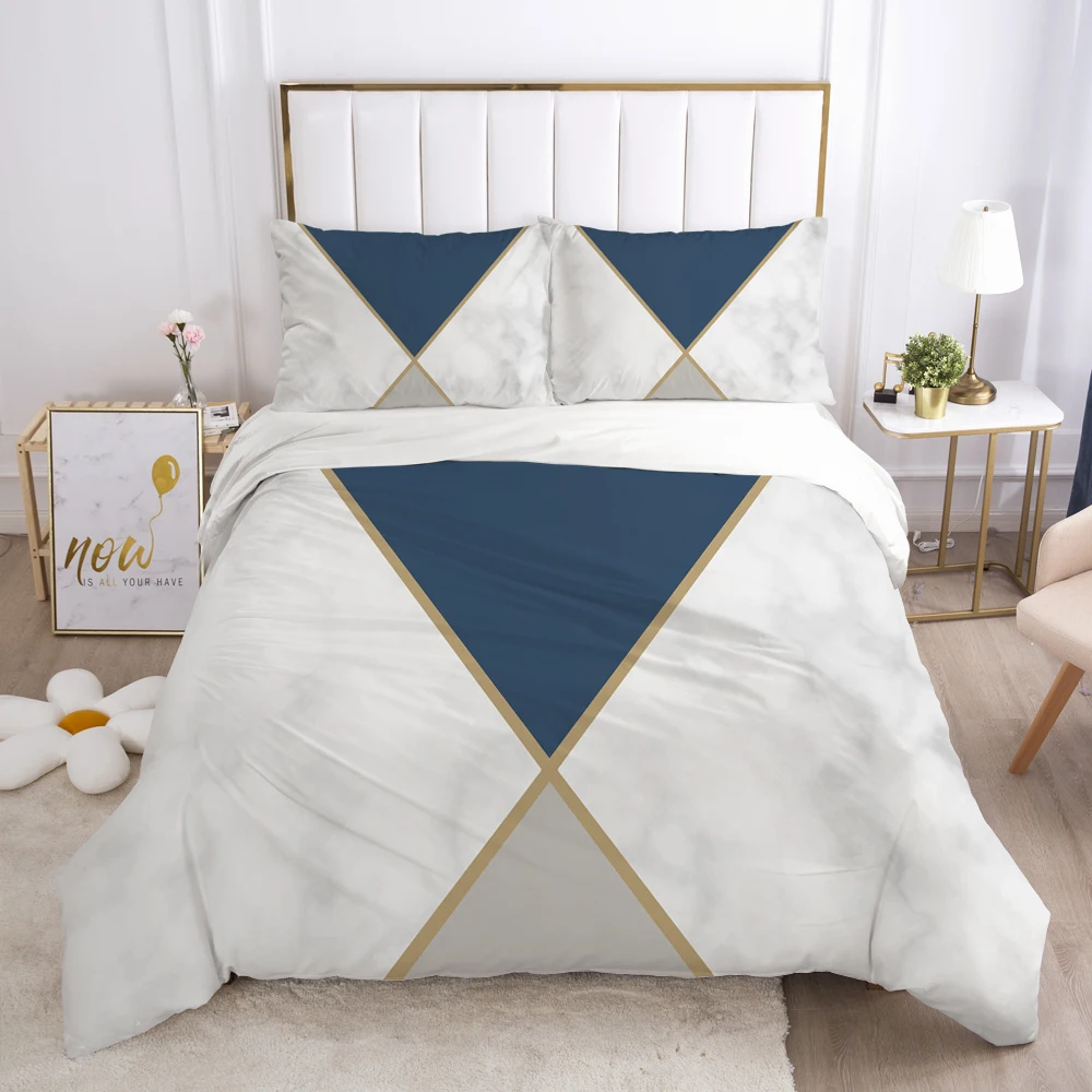 3D Bedding Set Comforter Duvet Cover Pillowcases Luxury Bed Linens Bed Set Queen King Europe Russia Size Nordic Marble Geometry 3D Bedding Set Comforter Duvet Cover Pillowcases Luxury Bed Linens Bed Set Queen King Europe Russia Size Nordic Marble Geometry