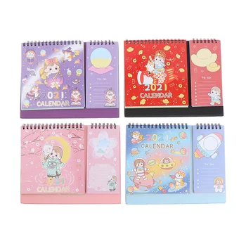 

Portable 2021 Agenda Diary Journal Weekly Monthly Planner School Supplies Stationary Organizer Schedule Kawaii Notebook