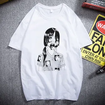 

Summer New 90s Horror Cartoon Woman Tshirts Short Sleeve Harajuku Funny Graphic Clothing Casual Streetwear Tops Tees Female