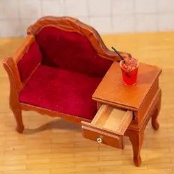 Mini canapé léger et ingénieux, couleur unie, pour maison de poupée, joli canapé décoratif 