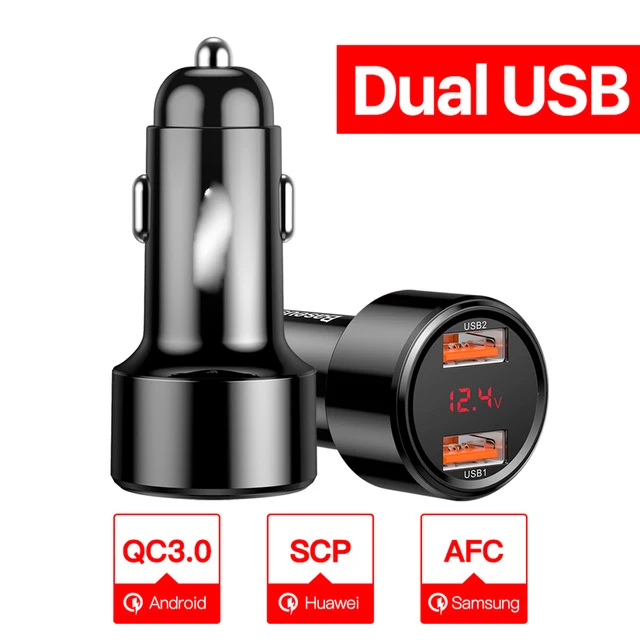 YLKGTTER Magic QC3.0 и PD умное автомобильное зарядное устройство для Iphone X/XR XIAO MI Note 10 huawei Mate30phone3.1A высокотоковое зарядное устройство со светодиодным экраном