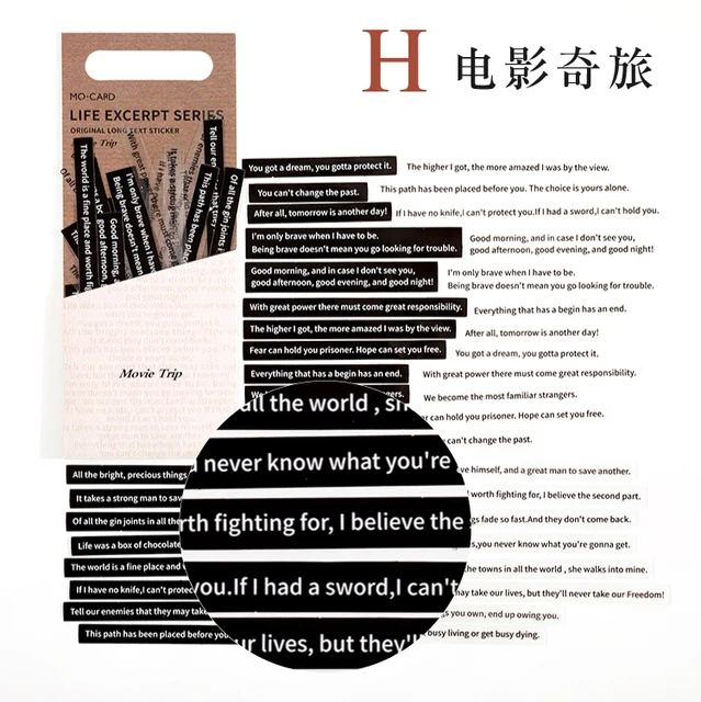 Mr.paper 8 Design Strip Sticker Pack Life Excerpt Series Scrapbook Planner Decoration Stationery Sticker H