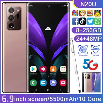 

2020 New N20U 10-core 8 + 256G Dual Card Dual Standby 6.53Inch Full Screen Ultrabook Mobile Phone 4G Network