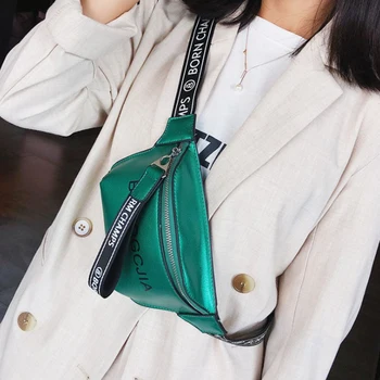 

2020 New Letter Waist Bag Fashion Pu Leather Girls Casual Chest Bag Korean Trend Small Messenger Bag Sports Couple Bag Multipurp