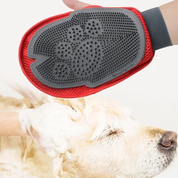 

New Silicone Magic Pet Bath Glove Cat Dog Hair Remover Glove Massage Cleaning Hair Comb Brush Tool Pet Supplies Grooming Product