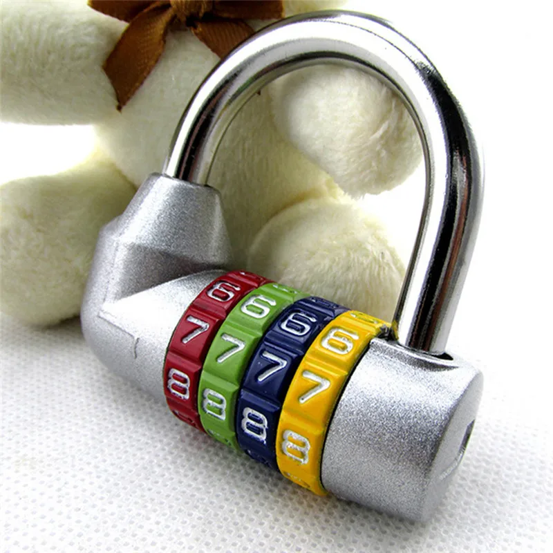 20Pcs 4/5 Dial Digit Combination Code Padlock Number Password Travel Lock Zinc Alloy Safety Cabinet Locker