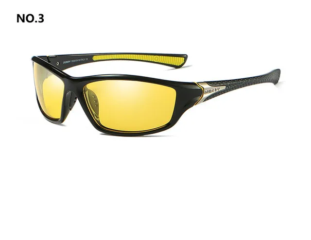 DUBERY, солнцезащитные очки, мужские, для вождения, поляризационные, для ночного видения, солнцезащитные очки для мужчин, квадратные, спортивные, брендовые, Роскошные, зеркальные оттенки, Oculos D-120 - Цвет линз: DX-120 C3