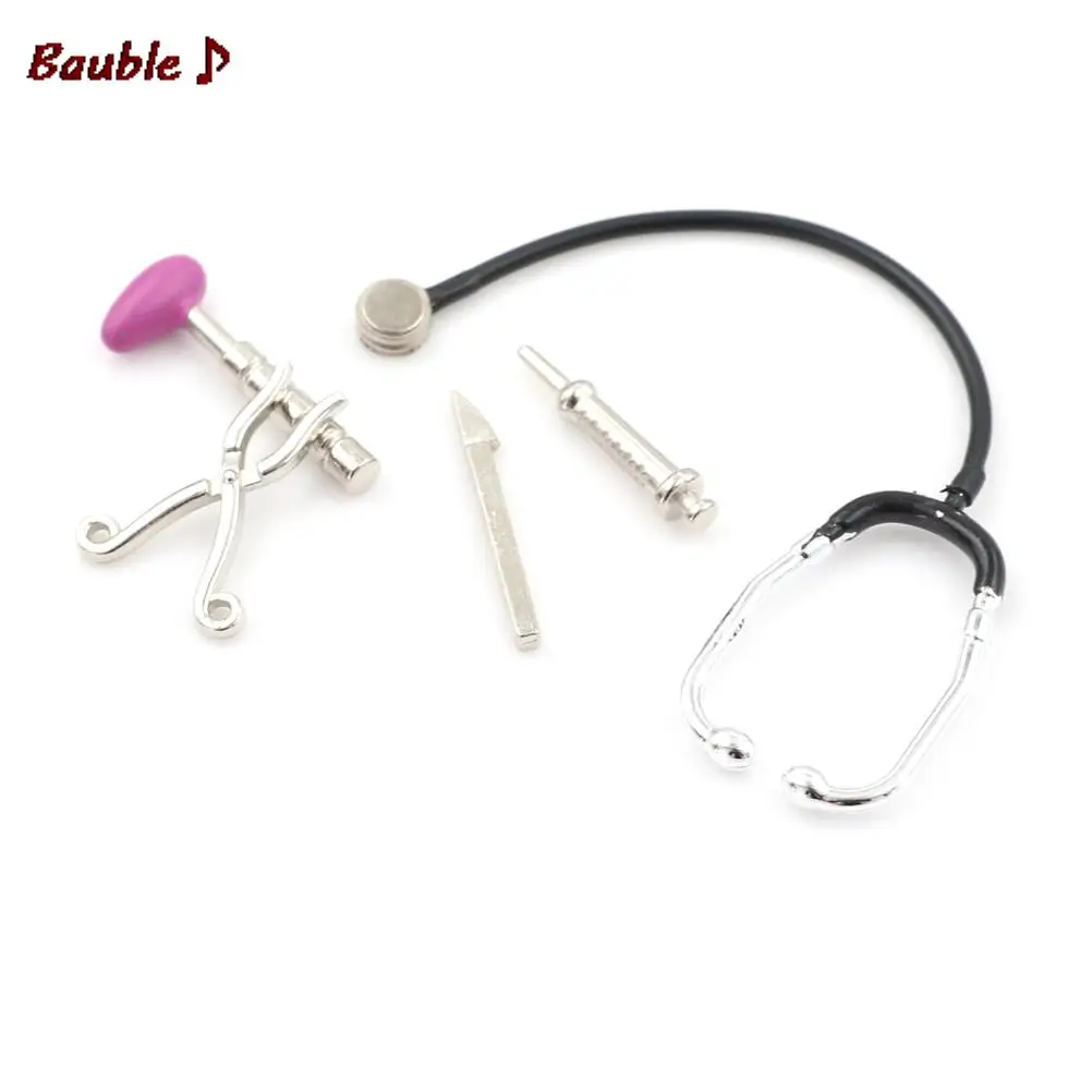 Doctor Play Set Doctor Nurse Toys Doctor Toys Kit 1 Set Dollhouse Miniature Simulation Mini Plastic Doctor Nurse Medical Set Pretend Play House Toys For Kids Children