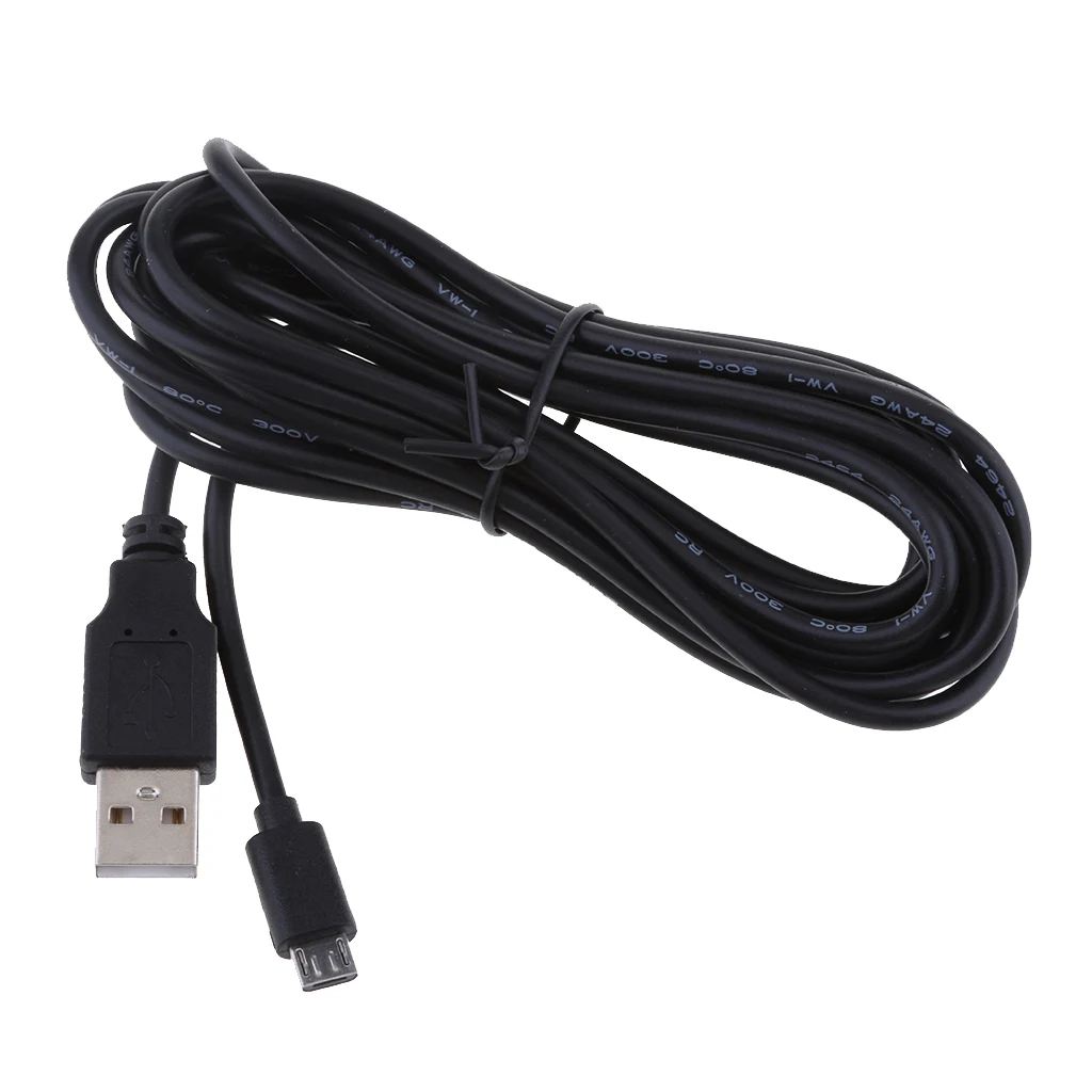 Universal 5V 2A Micro USB Chargers Cable 90 Degrees Right Head DVR GPS Charging Cables Easy Use