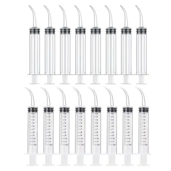 

8pcs Elbow Tip Disposable Dental Syringes 12cc Teeth Irrigation Conveyor Cleaner Tonsil Stone Spray Mouthwash Detergent