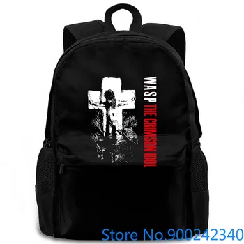 

New WASP W.A.S.P. The Crimson Idol Metal Rock Black To Middle Aged Newest women men backpack laptop travel school adult