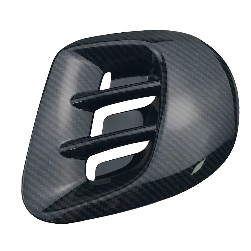 Для Mercedes-Benz Smart Fortwo 453 задняя воздушная декоративная рамка выпускного отверстия Наклейка 3D воздушная розетка Защитная крышка автомобильные аксессуары - Название цвета: carbon fiber