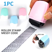 1PC Código Bagunçado Selo De Segurança Do Selo Do Rolo Rolo Portátil Auto-Tinta Selo Do Rolo De Proteção Contra Roubo de Identidade