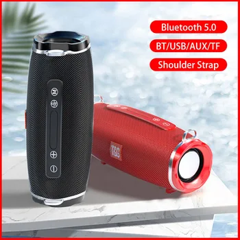 

TG145C Portable Bluetooth Speaker Wireless Bass Column Waterproof Outdoor Subwoofer Support AUX TF USB 3D Stereo Loudspeaker
