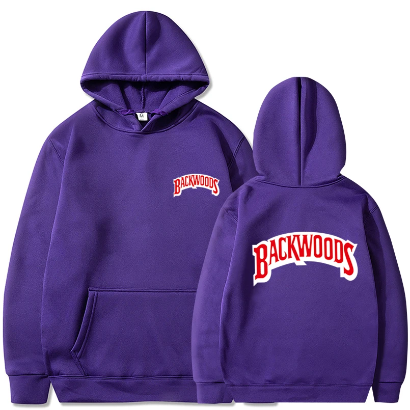 Винты манжеты на резинке толстовки уличная Backwoods Толстовка мужская мода Осень Зима хип хоп Толстовка Пуловер