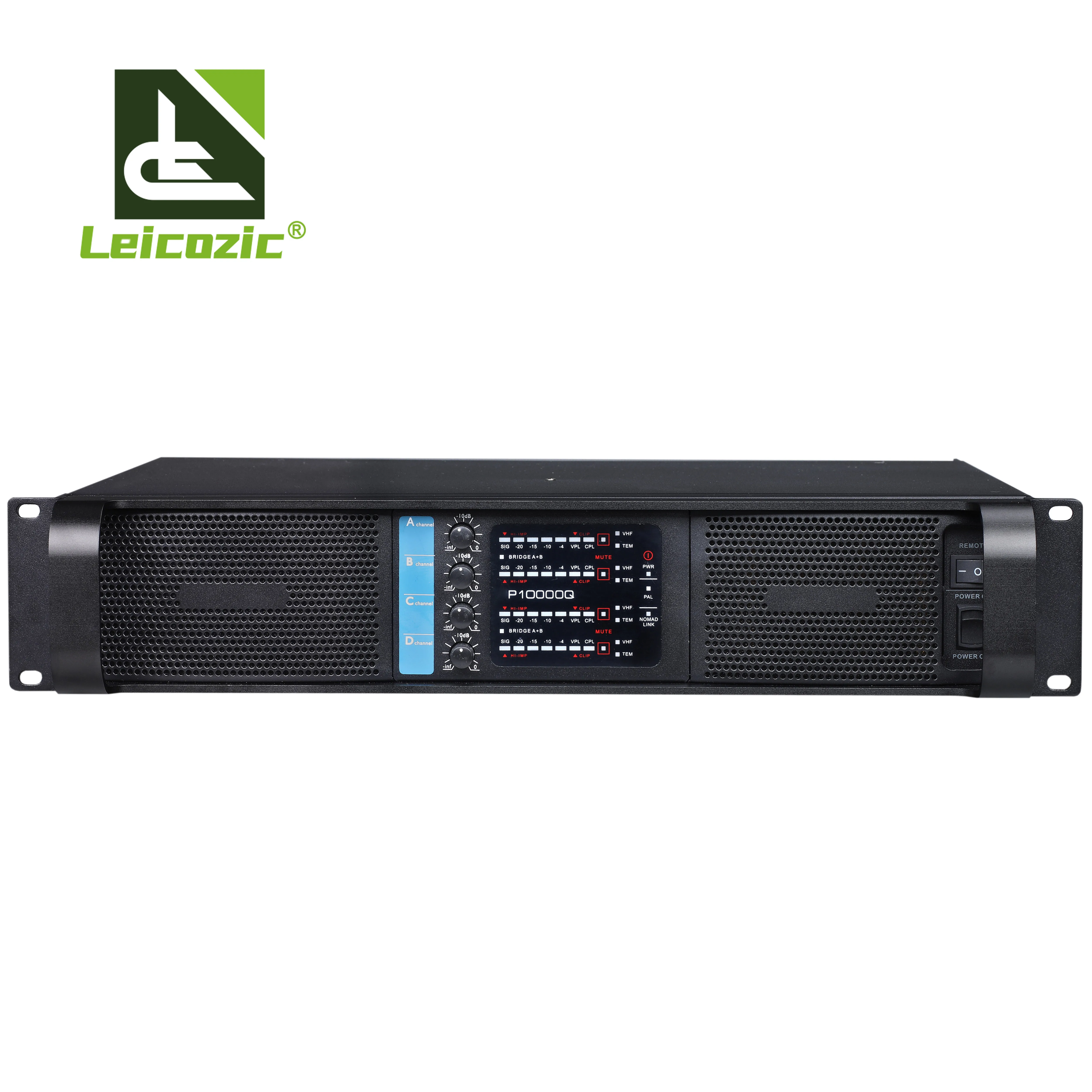 Leicozic Audio Amplifier 4 Channel P10000Q Line Array Amplificadores 1350W Stereo Integrated Power Amp Class TD Amplificador