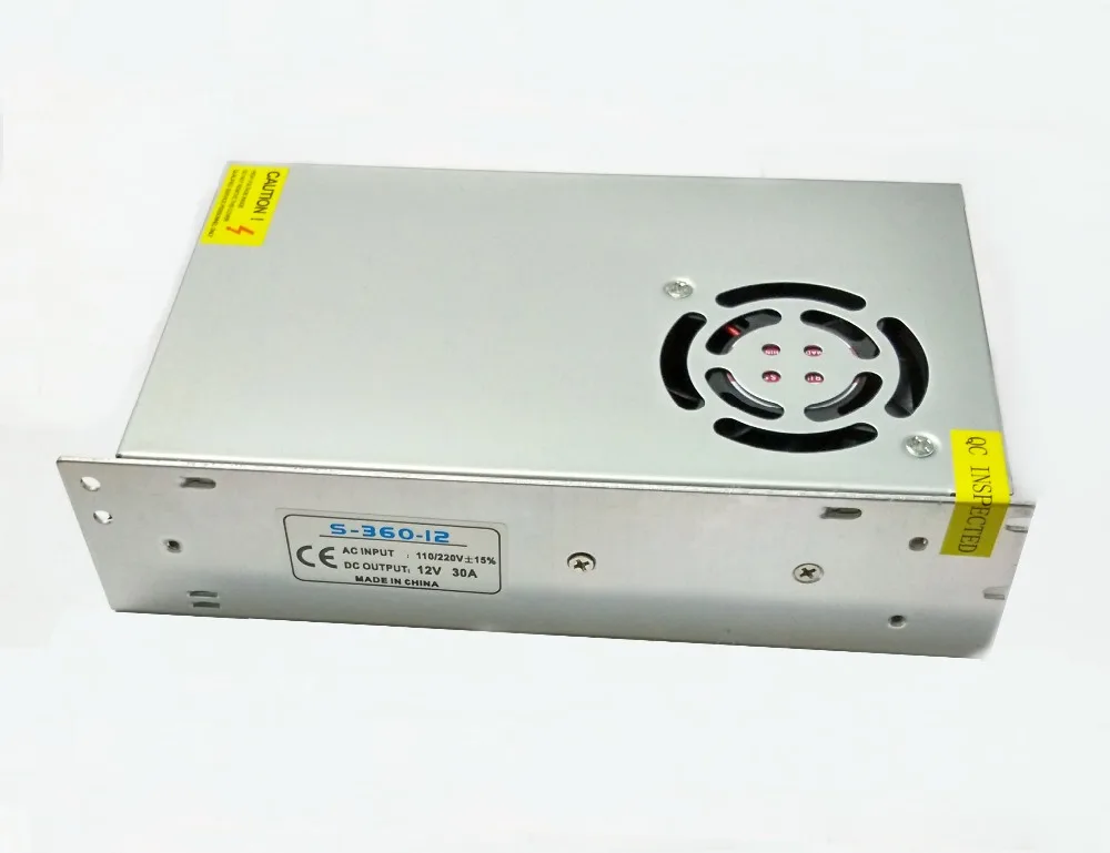 

3pcs12V 30A 360W switching power supply adapter led strip light transformer led driver 12v dhl free shipping