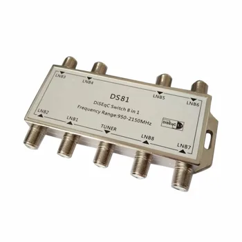 

new1pcs GST-8101 8 in 1 Satellite Signal DiSEqC Switch LNB Receiver Multiswitch