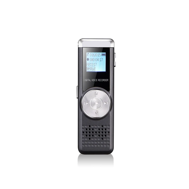 

Portable 16GB Digital Voice Recorder USB Audio Dictaphone Stereo MP3 Music Player Voice Activated Recording Meeting Class