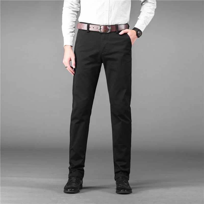 Brand 2021 four season Classic High quality Men's Casual Pants Trousers Men Casual Pants Business Straight Size 38 40 42 44 46