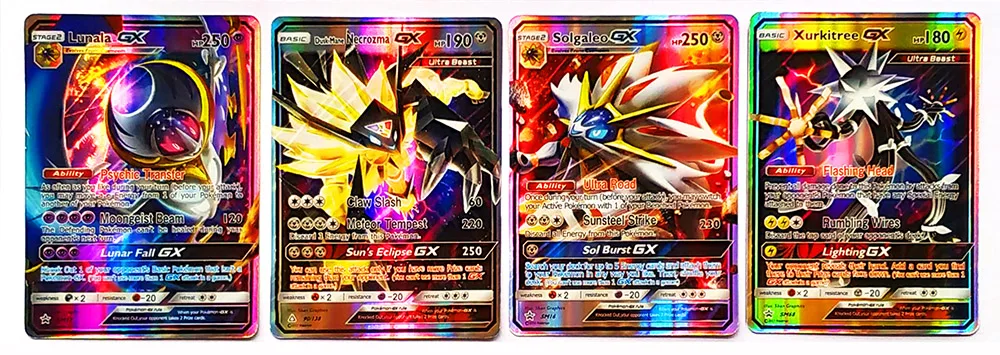 TAKARA Tomy GX EX энергетический тренажер, 100 шт., 60 шт., мега-игрушки для детей, блестящие карты покемон, игра для борьбы, флеш-карта
