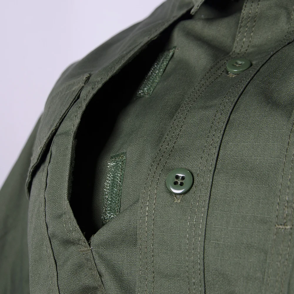 7 Colors Summer Shirt Solid Security Guards Officer Uniforms Army Green Men's Shirt